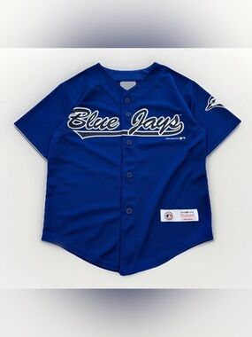 Kids Toronto Blue Jays Jersey MLB Team Athletics Size Small (8) Blue MLB Blank